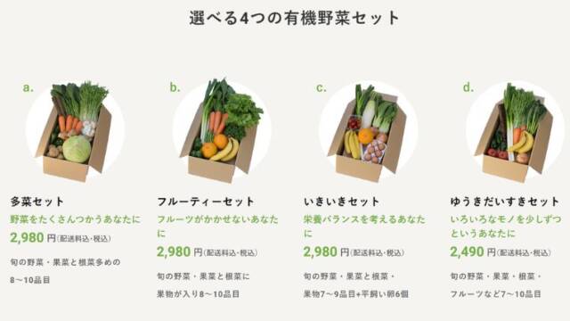 【最新版】ビオ・マルシェ有機野菜セット