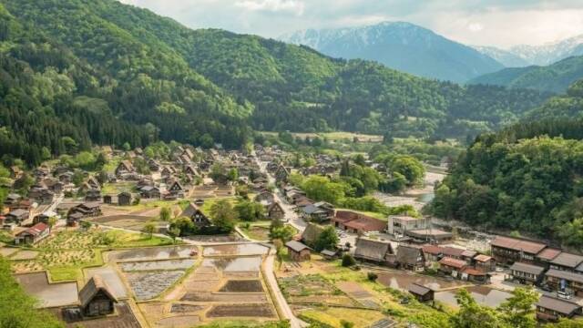 日本の農村風景