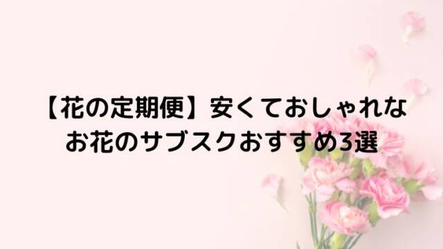 花 を安くギフトできる人気宅配通販サイトおすすめ3選 のうぎょうとぼく