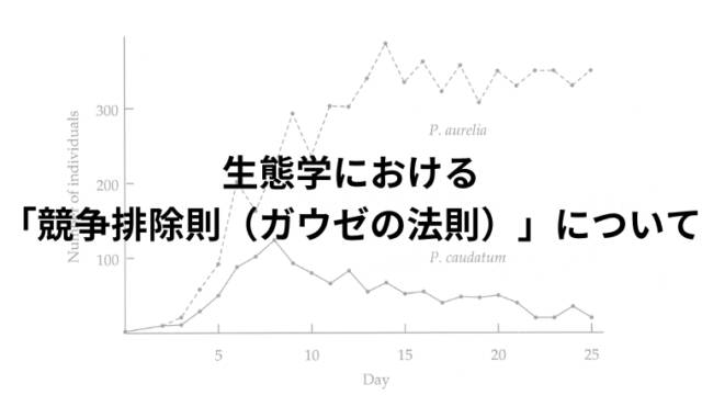 生態学における「競争排除則（ガウゼの法則）」について